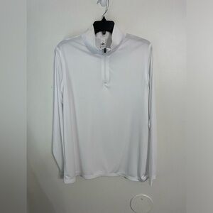 New without tags white 1/4 zip climate cool lightweight pullover Size X Large